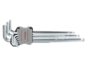 Picture of 9 pcs hex key sets, ball head, extra long